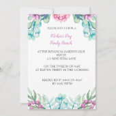 Botanisches Peony Mother's Day Event Party Einladung (Vorderseite)