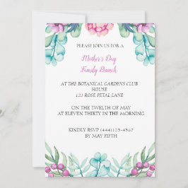 Botanisches Peony Mother's Day Event Party Einladung