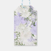 Botanisches Periwinkle Brautparty Gevor Geschenkanhänger (Rückseite)