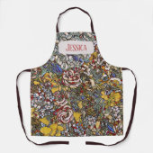 Botanisches personalisiertes Hartglas Schürze (Vorderseite)