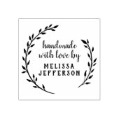 Botanisches Personalisiertes Skript Gummistempel (Prägung)