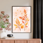 Botanisches Poster: Farbe im Herbst Poster