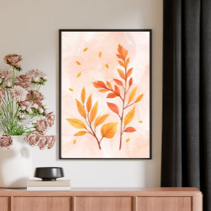 Botanisches Poster: Farbe im Herbst Poster