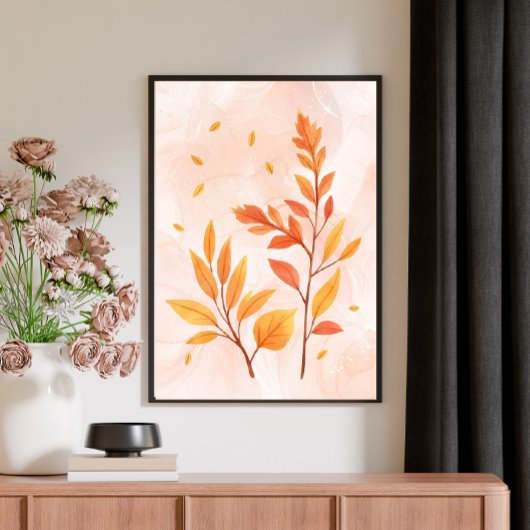 Botanisches Poster: Farbe im Herbst Poster
