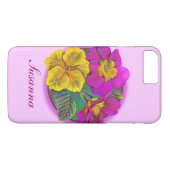 Botanisches Primula-Kunsthandwerk Case-Mate iPhone Hülle (Rückseite (Horizontal))