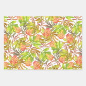 Botanisches Protea-Umschlagpapier für wild lebende Geschenkpapier Set (Vorderseite 2)