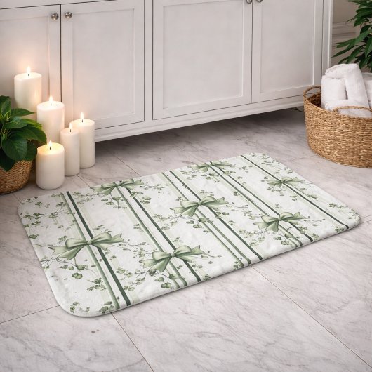 Botanisches Ranken-Design Badematte