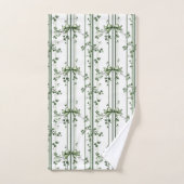 Botanisches Ranken-Design Badhandtuch Set (Handtuch)