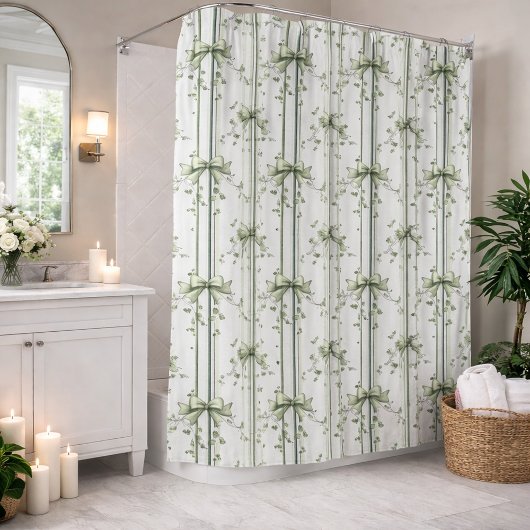 Botanisches Rankendesign Duschvorhang