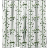 Botanisches Rankendesign Duschvorhang (Vorderseite)