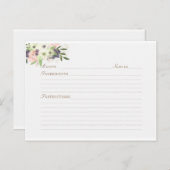 Botanisches Rezept für Wasserfarben Postkarte (Vorne/Hinten)