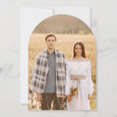 Botanisches Romance Monogram Arch Wedding Foto Einladung (Rückseite)