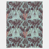 Botanisches Root Vegetables Fleece Blanket - Karot (Vorderseite)