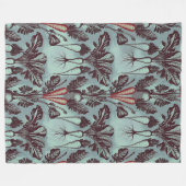 Botanisches Root Vegetables Fleece Blanket - Karot (Vorderseite (Horizontal))