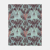 Botanisches Root Vegetables Fleece Blanket - Karot (Vorderseite)