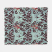 Botanisches Root Vegetables Fleece Blanket - Karot (Vorderseite (Horizontal))