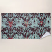 Botanisches Root Vegetables Fleece Blanket - Karot Strandtuch (Vorderseite)