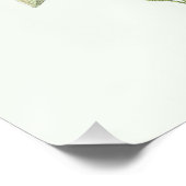 Botanisches Rosa Blume Poster (Ecke)