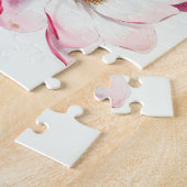 Botanisches Rosa Blume Puzzle (Seite)