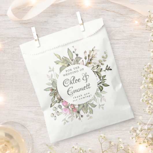 Botanisches Rosa Blumenzwiebeln Vielen Dank Geschenktütchen (Ausgeschnitten)