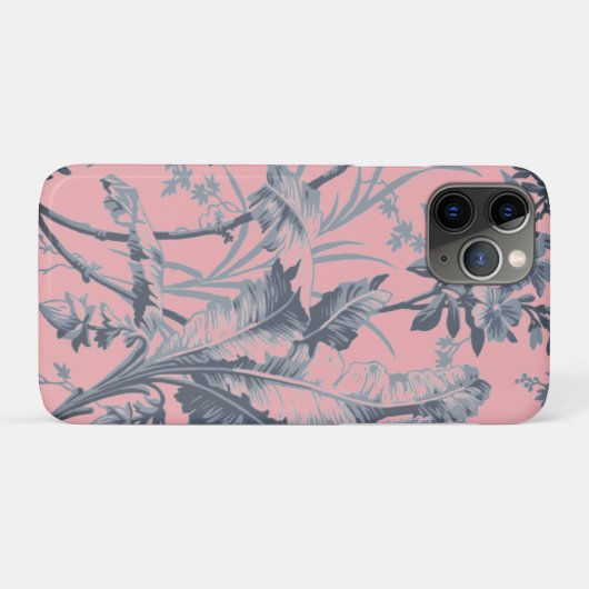Botanisches Rosa Chinoiserie Case-Mate iPhone Case (Rückseite (Horizontal))