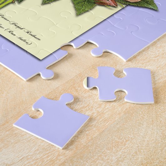 Botanisches Rosa Gelbe Rosen Puzzle (Seite)