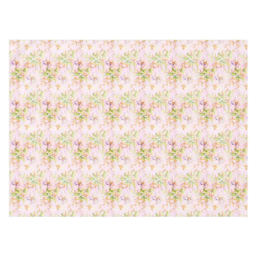 Botanisches Rosa Peony Tischdecke (Vorderseite (Horizontal))