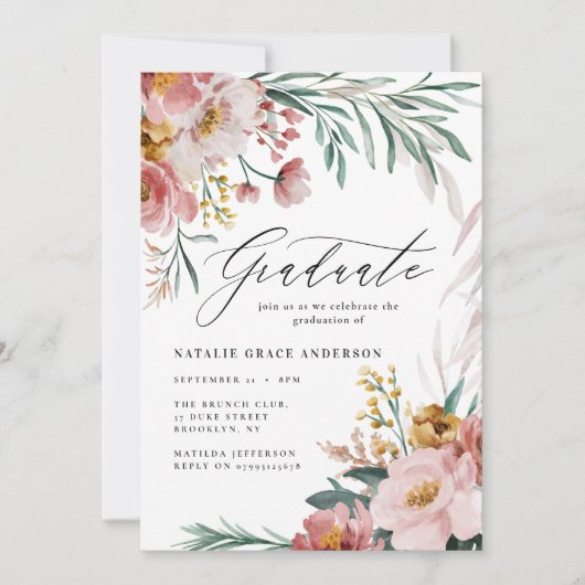 Botanisches Rosa-Studium (Vorderseite)