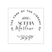 Botanisches Rundbuch Gummistempel (Prägung)