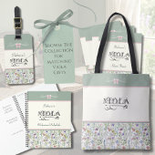 Botanisches Salbei Grün Viola | Streichinstrumente Tasche
