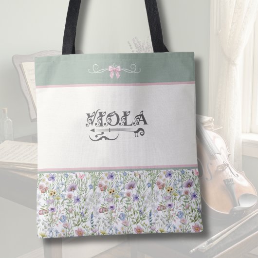 Botanisches Salbei Grün Viola | Streichinstrumente Tasche