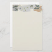 Botanisches Sammlung Sationery Leinen Briefpapier (Vorne/Hinten)