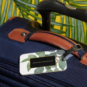 Botanisches, schwarzes Gold im botanischen Waterco Gepäckanhänger