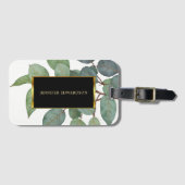 Botanisches, schwarzes Gold im botanischen Waterco Gepäckanhänger (Vorderseite (Horizontal))