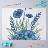 Botanisches Seidenpapier mit elegantem Blumendesig (Basteln)