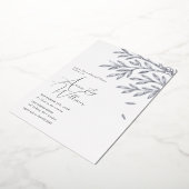 Botanisches Silver Leaf Probe Abendessen Folieneinladung (Gedreht)