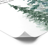 Botanisches Sitzdiagramm der Pine Trees Lantern Poster (Ecke)