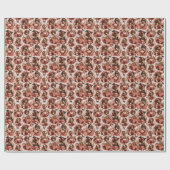 Botanisches Skelett Geschenkpapier (Flach)