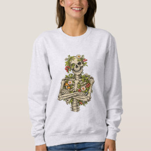 Botanisches Skelett in Power-Pose – Die Stärke der Sweatshirt