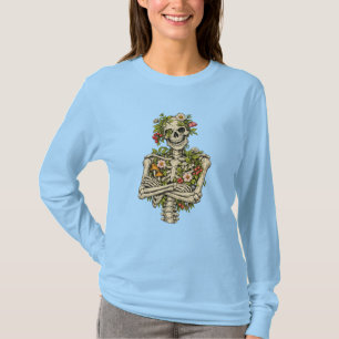 Botanisches Skelett in Power-Pose – Die Stärke der T-Shirt