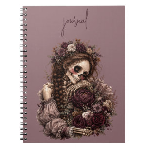 Botanisches Skelett Journal Notizblock