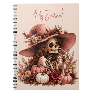 Botanisches Skelett Journal Notizblock