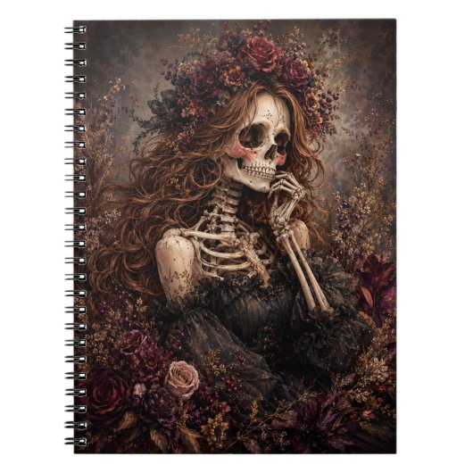 Botanisches Skelett Journal Notizblock (Vorderseite)