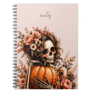 Botanisches Skelett Journal Notizblock