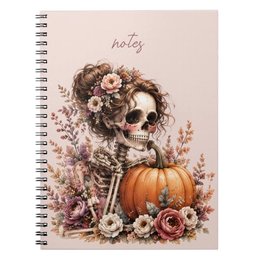 Botanisches Skelett Journal Notizblock (Vorderseite)