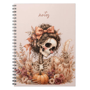 Botanisches Skelett Journal Notizblock