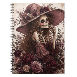 Botanisches Skelett Journal Notizblock