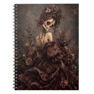 Botanisches Skelett Journal Notizblock