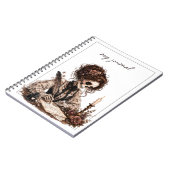 Botanisches Skelett Journal Notizblock (Linke Seite)