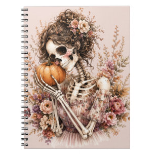 Botanisches Skelett Journal Notizblock
